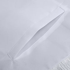 Deputy Grand Master Blue Lodge Apron - All White With Braid & Fringe