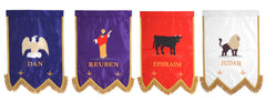 Royal Arch Chapter Banner - Printed With Gold Braid & Fringe (Set of Four)