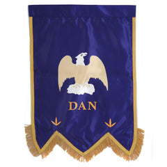 Dan Royal Arch Chapter Banner - Printed With Gold Braid & Fringe