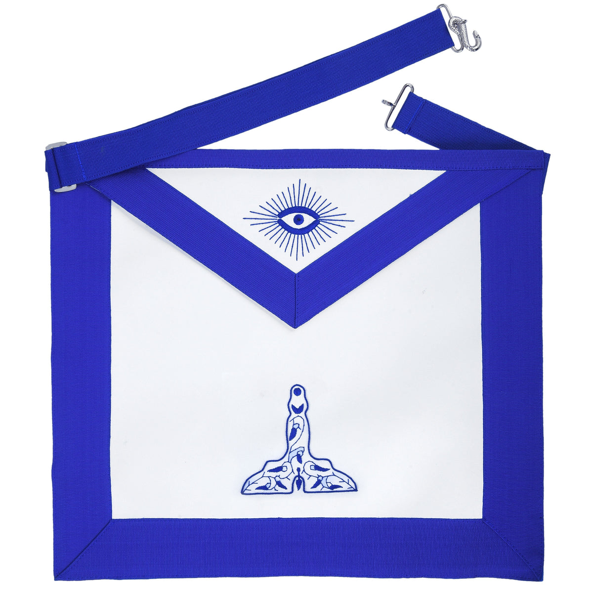 Senior Warden Blue Lodge Officer Apron - Machine Embroidery