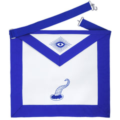 Senior Steward Blue Lodge Officer Apron - Machine Embroidery