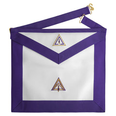 Royal & Select Masters English Regulation Apron - White & Purple Various Materials