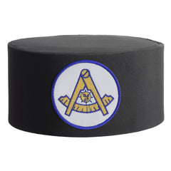 Past Master Blue Lodge California Regulation Crown Cap - White Patch With Blue Border