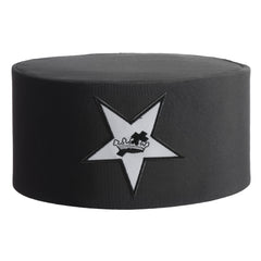 Knights Templar Commandery Crown Cap - Black With White Star Patch