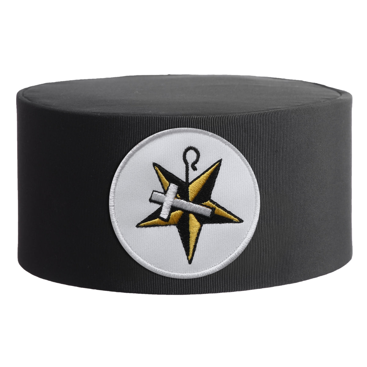 The Order Of The White Shrine Of Jerusalem Crown Cap - White Round Patch