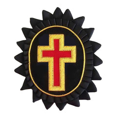 Knights Templar Chapeau Rosettes - Bullion Embroidery