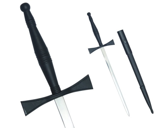 Masonic Dagger with Black Hilt and Black Scabbard + Free Case