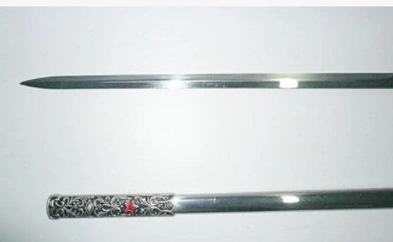 Square Compass Officer Red Star Masonic Sword 39.5"