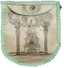 19th Century Inspired Hand-Painted Apron