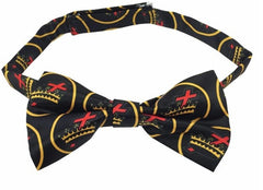 High Quality 100% Silk Masonic Knight Templar Bow Tie Black & Yellow