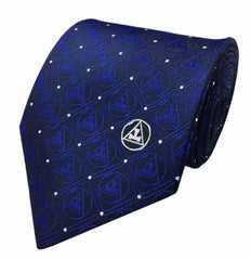 New Design Masonic Regalia Silk Tie with Royal arch Triple tau Mens Necktie