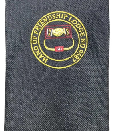 Masonic Tie with Lodge logo