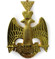 Scottish Rite 33rd Degree Masonic Jewel - Wings Down