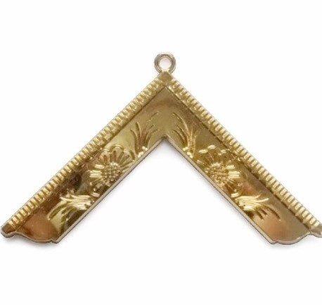 Masonic Gold Craft Lodge Collar Jewel Gold - Worshipful Master