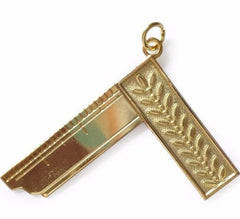 Masonic Gold Craft Lodge Collar Jewel Gold - Worshipful Master