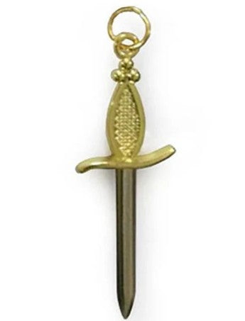 Masonic Gold Regalia Collar Jewel - Tyler / Tiler / Outer Guard