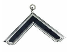 Masonic Craft Lodge Officer Collar Jewel Silver - Worshipful Master