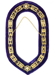 Cryptic Mason - Royal & Select Chain Collar - Gold/Silver On Purple + Free Case