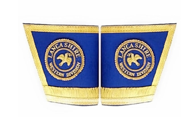 Masonic Gauntlets Cuffs - Embroidered With Fringe