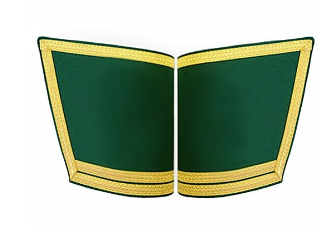 Masonic Gauntlets Cuffs - Plain With Double Braid