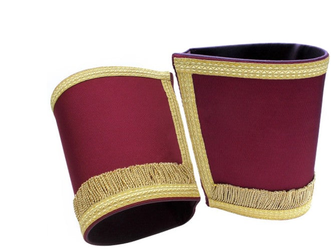 Masonic Gauntlets Cuffs - Plain With Fringe