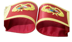 Past Grand High Priest Gauntlet Cuff Set, Royal Arch PGHP Masonic Cuffs