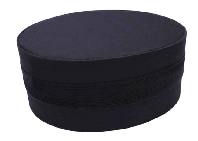 Masonic Black Cap with Black Braid