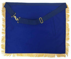 Masonic Blue Lodge Past Master Gold Machine Embroidery Apron