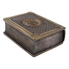 Masonic Symbol Freemasonry Square and Compasses Hinged Book Box 5.75"L-Masonic Book Box for Masons