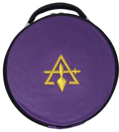 Cryptic Royal & Select Masonic Hat/Cap Case Purple