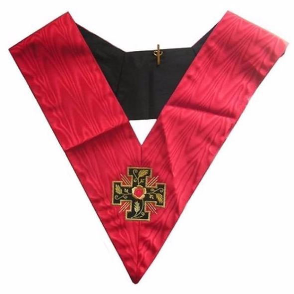 Masonic Officer's collar - AASR - 18th degree - Knight Rose Croix - Croix potencée