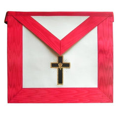 Masonic Scottish Rite apron - AASR - 18th degree - Knight Rose-Croix - Latin cross