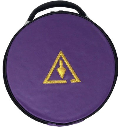 Royal & Select Cryptic Masonic Hat/Cap Case Purple