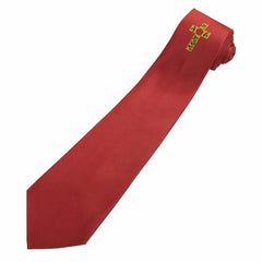 Masonic 100% silk Rose Croix Degree Tie Red with logo