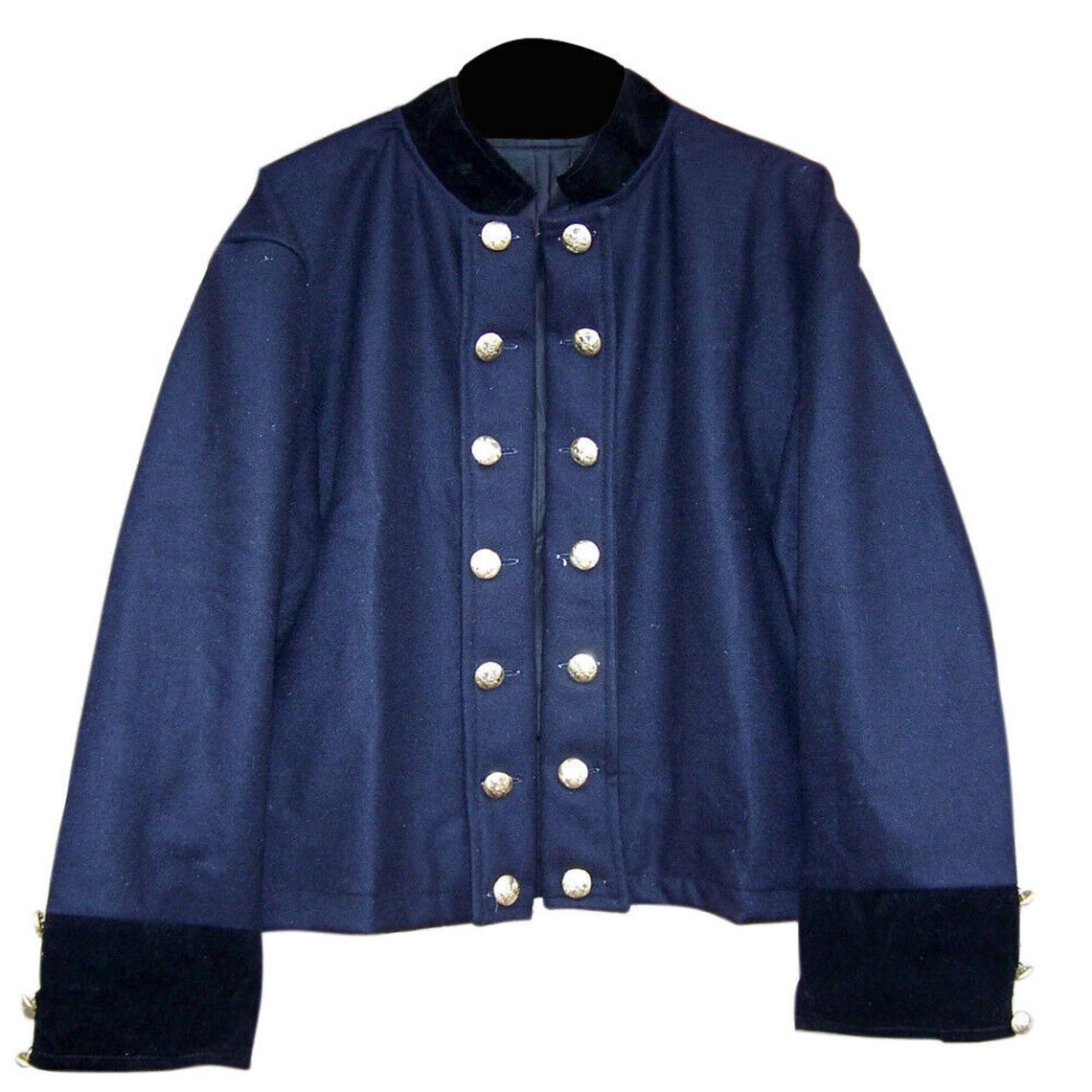 Civil War Union Officer Double Breasted Shell Jacket/Black Collar Cuff