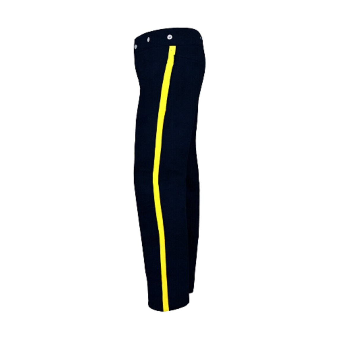 Civil War CS Navy Blue Trouser with 2" inch Sky/Yellow/Red/Black Rank Stripe - Civil War Trouser