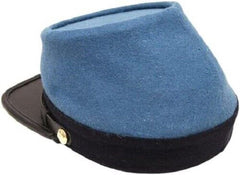 Civil War Confederate Infantry officers kepi, Sky Blue with black band Kepi Hat