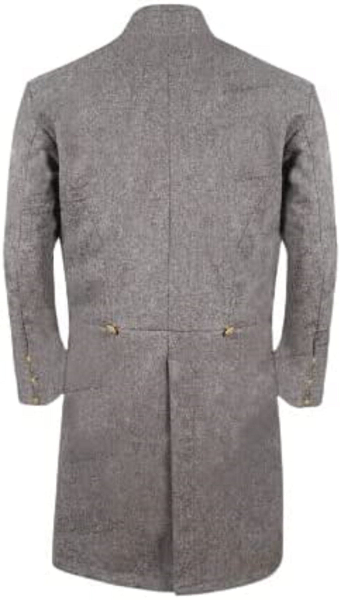 Civil War CS Senior Officer's Double Breasted Grey Wool Frock Coat