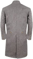 Civil War CS Senior Officer's Double Breasted Grey Wool Frock Coat