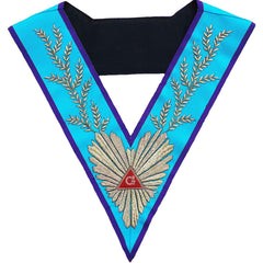 Masonic Memphis Misraim Worshipful Master Hand Embroidered Collar