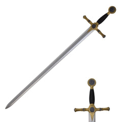 Foam Medieval Masonic Sword, 46"-LARP Weapon Costume Accessory Movie-Mason Sword Cosplay-Freemasons Sword