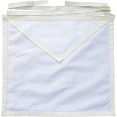 Entered Apprentice Blue Lodge Apron - All White Duck Cotton