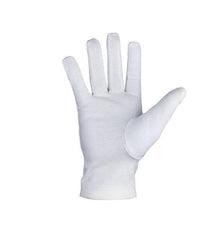 Masonic Gold knot Machine Embroidery White Cotton Gloves (2 Pairs)