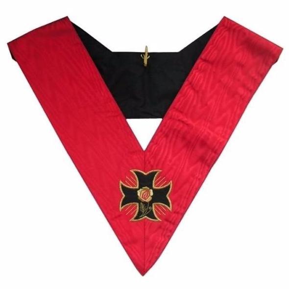 Masonic Officer's collar - AASR - 18th degree - Knight Rose Croix - Croix pattée