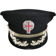 SIR KNIGHT KNIGHTS TEMPLAR  CAP - SILVER VINEWORK