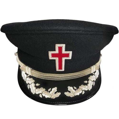 SIR KNIGHT KNIGHTS TEMPLAR  CAP - SILVER VINEWORK