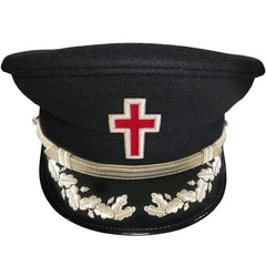 SIR KNIGHT KNIGHTS TEMPLAR  CAP - SILVER VINEWORK