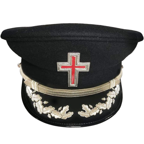 SIR KNIGHT KNIGHTS TEMPLAR  CAP - SILVER VINEWORK