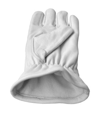 Masonic Regalia White Soft Leather Gloves Past Master Black